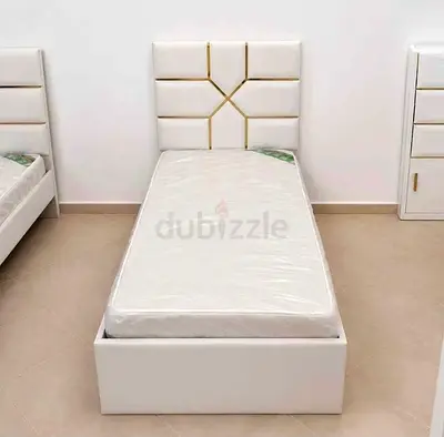 BRAND NEW SINGLE VELVET BED WITH MATTRESS AVAILABLE