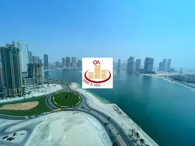 غرفتين وصاله اطلاله بحريه علي بحيره الخان للايجار السنوي + باركن سياره