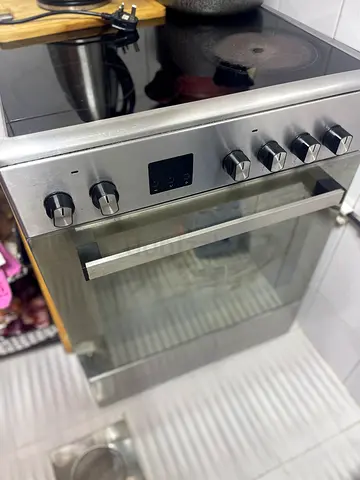 Stainless Steel Electric Built-in Oven with Ceramic Hob - Good Condition
