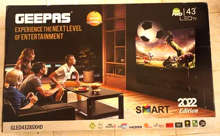 Geepas 43" Smart LED TV (2022) - Full HD
