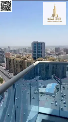 شقة مكونة من ثلاث غرف نوم وصالة معيشة للإيجار السنوي في برج الواحة، برج الواحة - عجمان