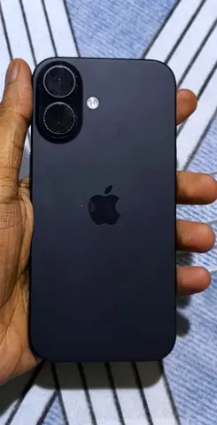iPhone 15 (matte black) with camera protectors - good condition