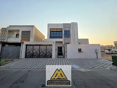 Villa for annual rent in Al Yasmin, Ajman | 3 master bedrooms, majlis, living room, kitchen, and maid's room