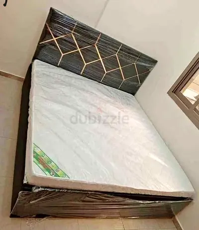 BRAND NEW KING SIZE FABRIC BED WITH MATTRESS AVAILABLE