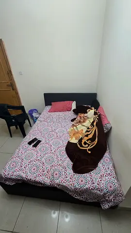 Double bed with mattress and bedding - good condition
