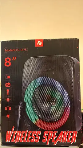 8" Wireless RGB Party Speaker with Microphone (KTS-1275)