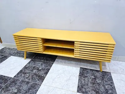 Mid-century Modern Yellow TV Stand / Entertainment Unit