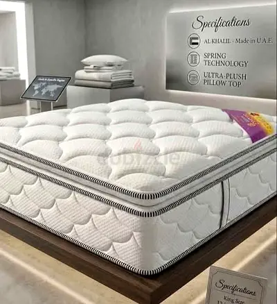 Brand-new King size Top Memory Foam Spring Mattress Available