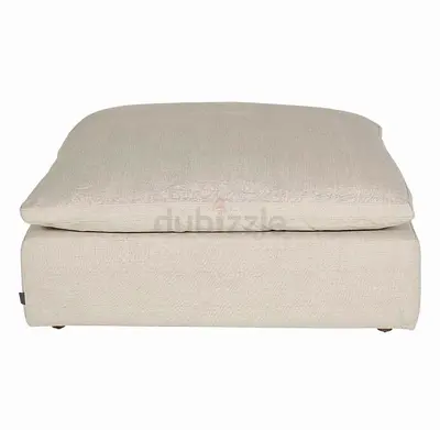 Marina Home LUSCIOUS II COLLECTION Ottoman -Beige natural linen