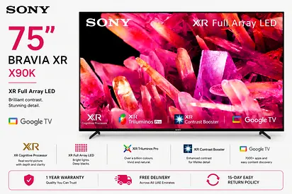 Sony 75″ X90K Full Array LED 4K Google TV | 100Hz | 4K 120Hz Gaming | XR-75X90K
