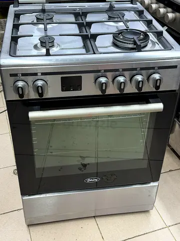 Terim top gas oven electric top 4 burner 60by60cm size in excellent working