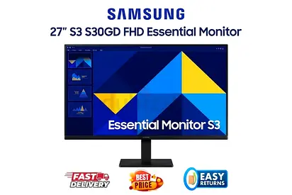 Samsung 27 Inch Monitor - S3 S30GD FHD Essential Monitor - New, Original Box - WARRANTY