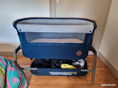 Beside Baby Bassinet / Crib - Navy Blue
