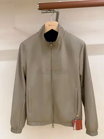 Loro piana Beige lightweight zip-up jacket