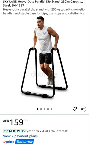 Dips bar heavy duty gym equipment