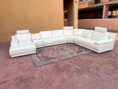 Selling high quality from marina home leather sofa like new