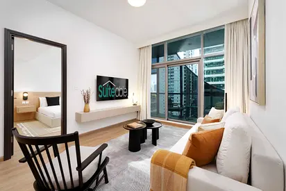 Modern 1BR in JLT | Work Desk & Sofa Bed | Close to Metro | All Bills Included