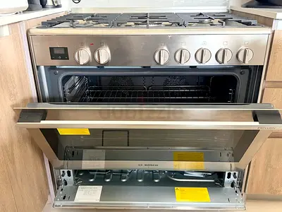 Bosch New Model Series8 Top 5 burner gas Electric Oven 90x60cm Made in Italy
