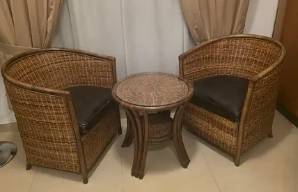 GARDEN CHAIRS SET (BAMBOO)