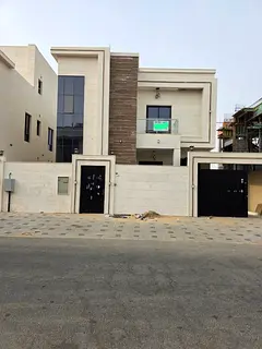 Spacious villa for rent in Al Yasmeen, Ajman, featuring 5 bedrooms, a majlis, a living room, and par
