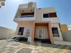 Villa for sale in Ajman, Al Yasmeen area, including electricity, water, and air conditioning. 3 mast