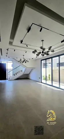 Luxury Villa For Sale in Jasmine Ajman 5 Master Rooms | 3 Floor | Stonefront