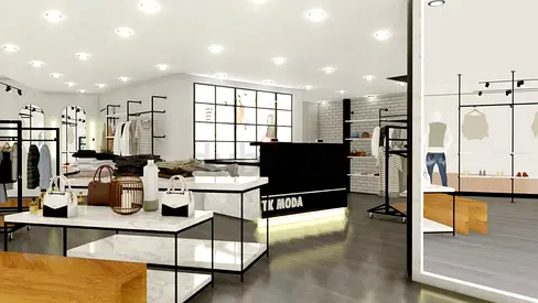 Boutique & Retail Interior Design + Free 3D Visuals | Showcases