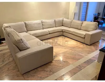 Comfortable IKEA Kivik U Shape Sofa Beige Perfect Condition