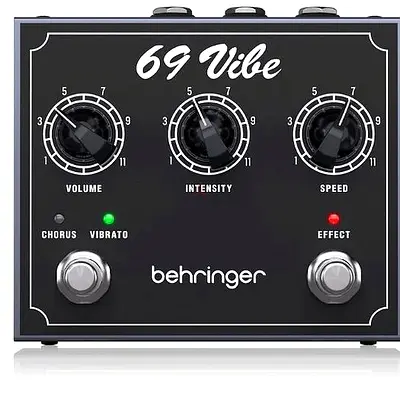 Behringer Vintage ’69 Vibe Pedal with Footswitchable Modes, Onboard Speed Contro