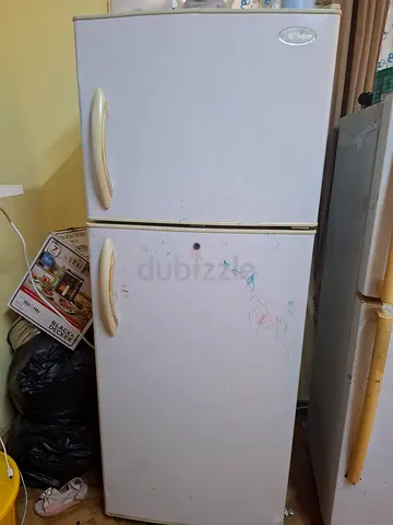 White Whirlpool Top-Freezer Refrigerator - Used, 2-Door