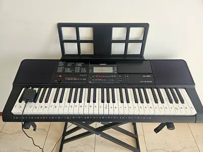 Casio CT-X700 61-Key Portable Keyboard with Stand and Music Rest