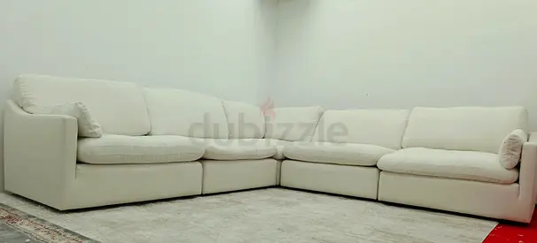 Off white color modular corner sofa oc home brand