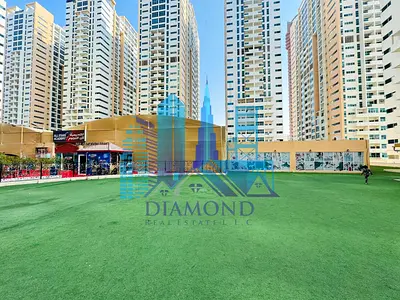 Two bedrooms and a living room with parking, partial sea view, Ajman Downtown