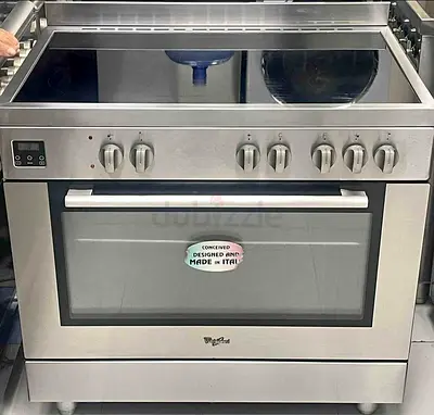 Whirlpool 5 burner Electric cooker 90 by 60cm made in Italy