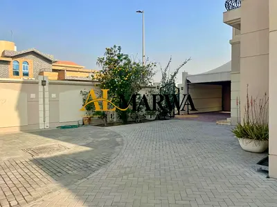 Spacious | 4-Master BR | 3-UP 1-Ground |1 Maid Room- |3-Majlis 2-Ground | DiningRoom | 1 UP- 1 Kitchen Ground And Pantry UP Small back | Garden + Park