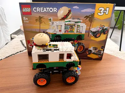 LEGO Creator 3-in-1 Monster Burger Van (Set 31104) - Used, Complete