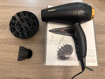 BaByliss Hair Dryer with Diffuser & Nozzle