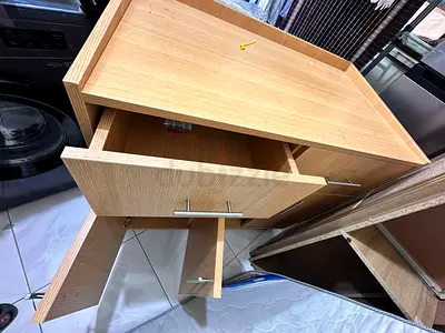 Light Oak Chest of Drawers / Small Cabinet - Good Condition