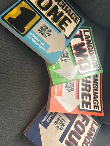 Set of 'Language One' to 'Language Four' School Course Books (Sadler, Hayllar, Powell)