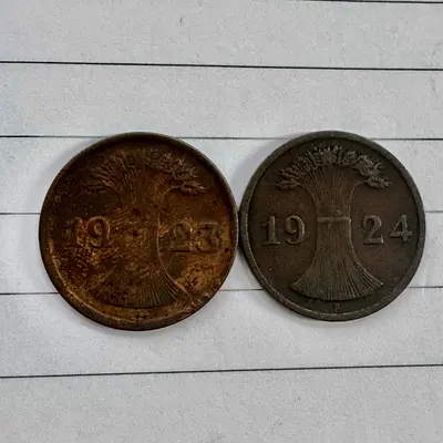 102-103 Years Old German Set (old antique coins)