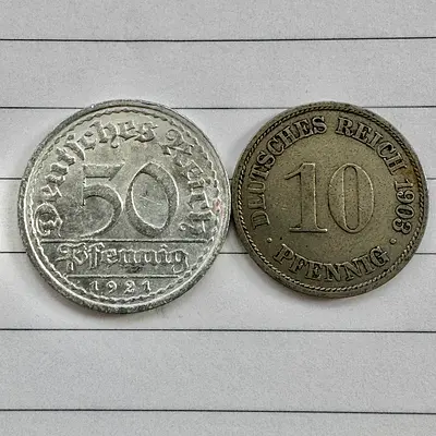 105-123 Years Old German Set (old antique coins)