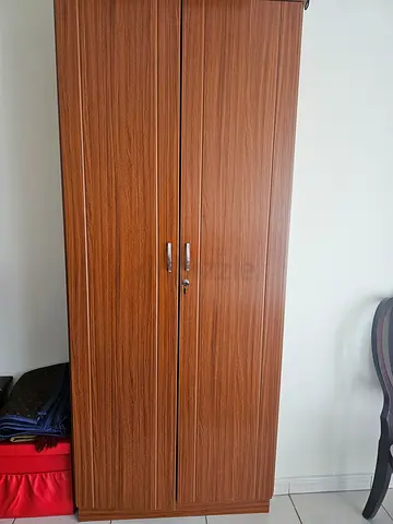 Wooden 2-Door Wardrobe / Armoire - Good Condition