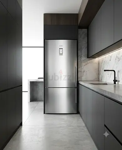 Siemens iQ700 Bottom-Freezer Refrigerator – Digital Model | Premium German Design