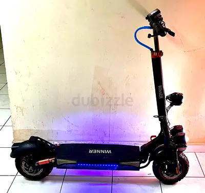 WINNER Electric Scooter — Foldable, RGB Lights, Good Condition