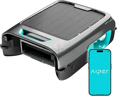 AIPER Surfer S2 Robotic Solar Pool Skimmer with APP Support, 24/7 Cleaning, Dual Charging Modes, Sma