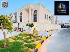 Classic corner villa in Al Aliyah, Ajman, featuring a private pool; registration fees included; free