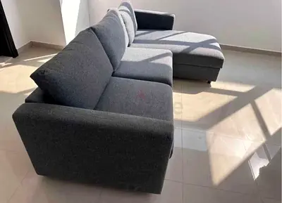 L shape sofa bed with storage IKEA vimle
