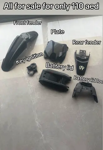 Surron Light Bee X 2025 stocks parts — front fender, rear fender, battery lid, ignition key cover