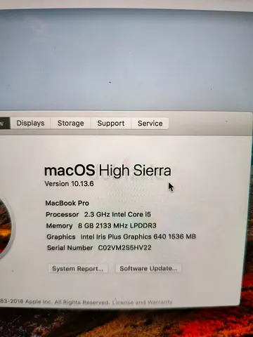 Apple MacBook Pro 2.3 GHz Intel Core i5 8GB RAM laptop