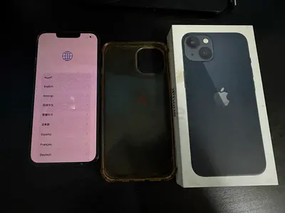 iPhone 13 (Black) with original box and used case